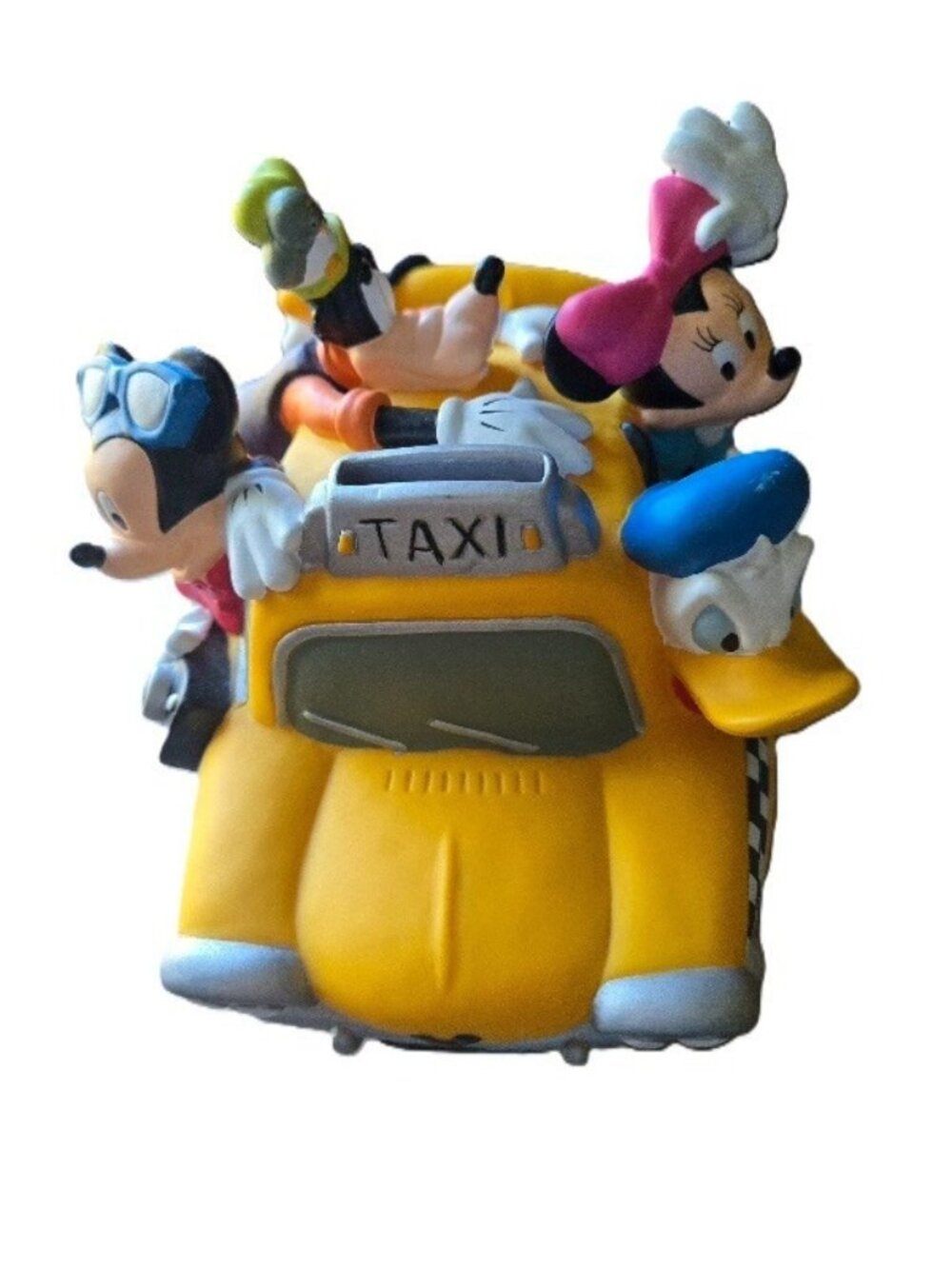 Disney Fab 5 Duck Cab Company Taxi Coin Bank Mickey Mouse Minnie Mouse Goofy